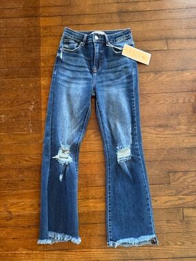 RISEN cropped straight flare jean (NWT)